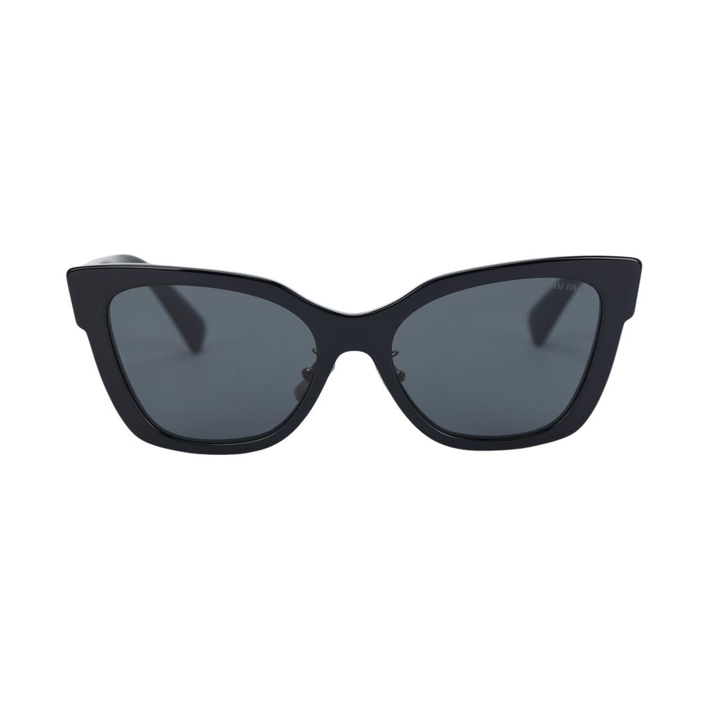 Miu Miu Logo Cat Eye Sunglasses Women sunglasses Black MU02ZS1AB5S0