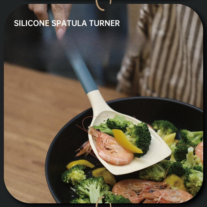 Silikonowe przybory kuchenne Naczynia Łopatka nieprzywierająca Naczynia kuchenne Chochla Trzepaczki do jajek Łopata Łyżka do zupy Zestaw naczyń kuchennych Narzędzia kuchenne