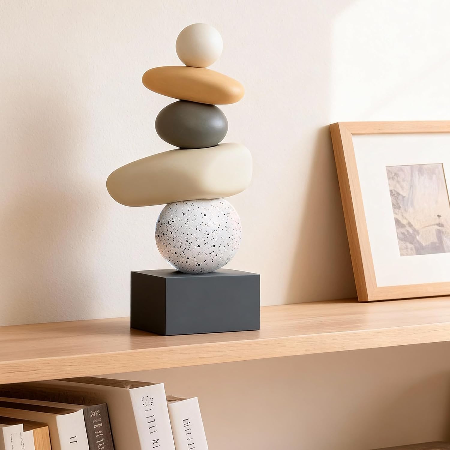 Modern Abstract Resin Sculpture, Good Luck