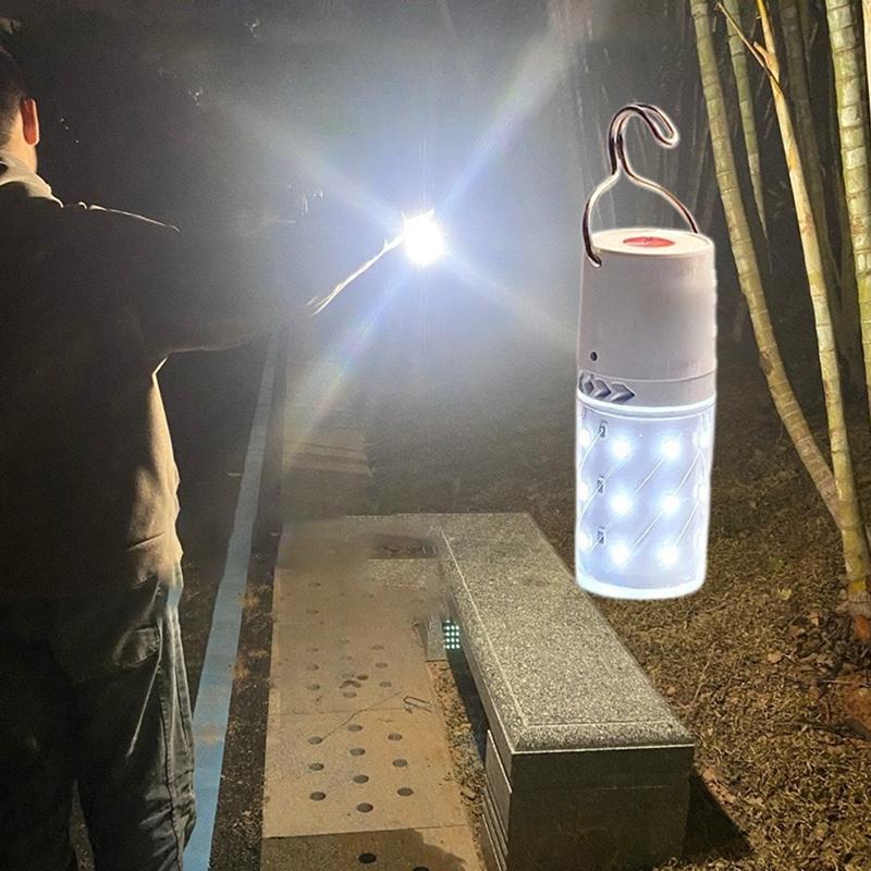 Portable Outdoor Camping Lights Usb Rechargeable Lamp Led Emergency Bulb With Hook Camping Fishing Emergency Night Lights