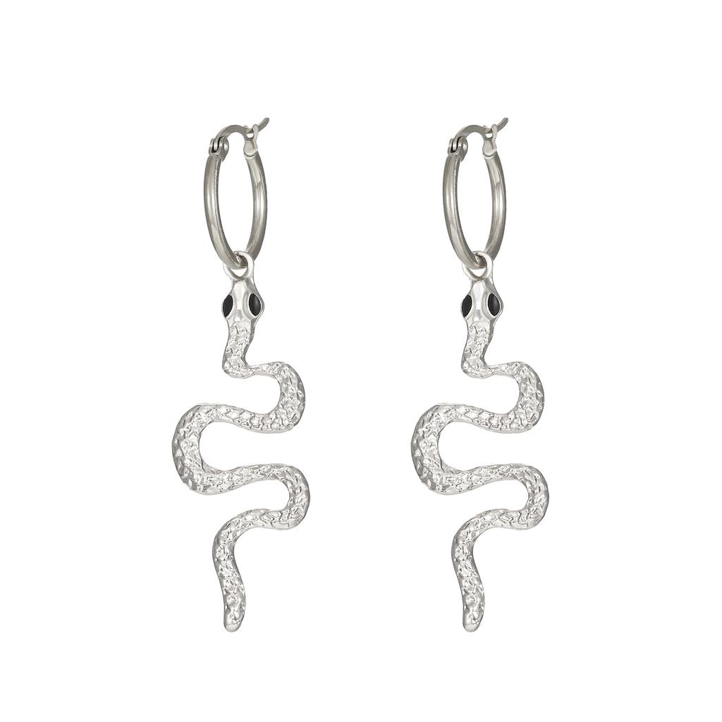 Gold & Black Snake Earring Collection, Assorted Serpent-Shaped Statement Drop Earrings for Women