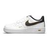 Nike Force 1 LV8 PS Μεταλλικό Πακέτο Swoosh - Λευκά Παιδικά Αθλητικά Παπούτσια Μεταλλικό-Χρυσό Μαύρο DM3386-100