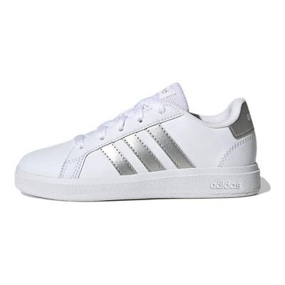 Grand Court 2.0 Big Kid White Matte Silver Kids Sneakers Cloud-White GW6506