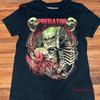 Vintage Style Predator Movie Horror Short Sleeve Black Retro Shirt Kv35250 Vintage Streetwear Slightly Comfortable