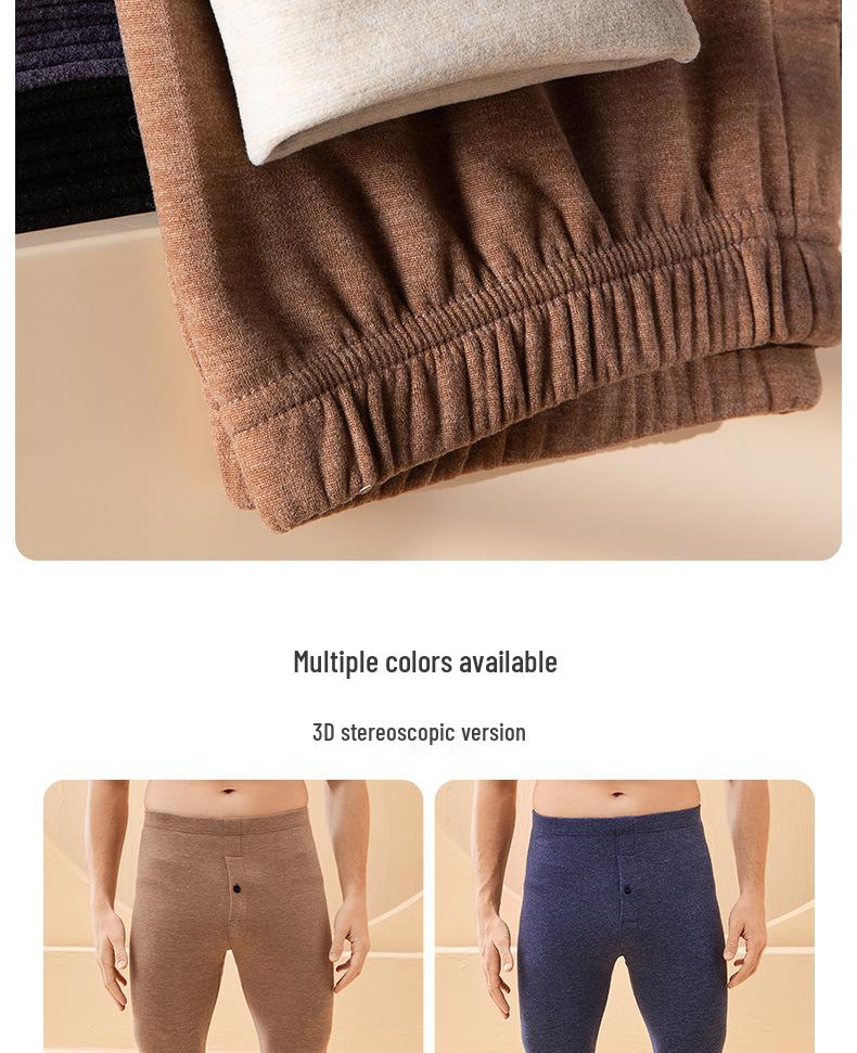 Herren Samt Herbst Warme Fleecegefütterte Thermohose für Winter