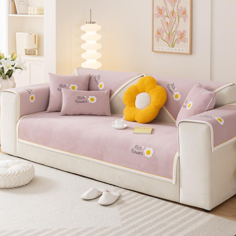 Small Fresh Chenille Sofa Cushion  New Four-Season Universal Seat Cushion Blanket Non-Slip Sofa Cover Cover Cloth Towel