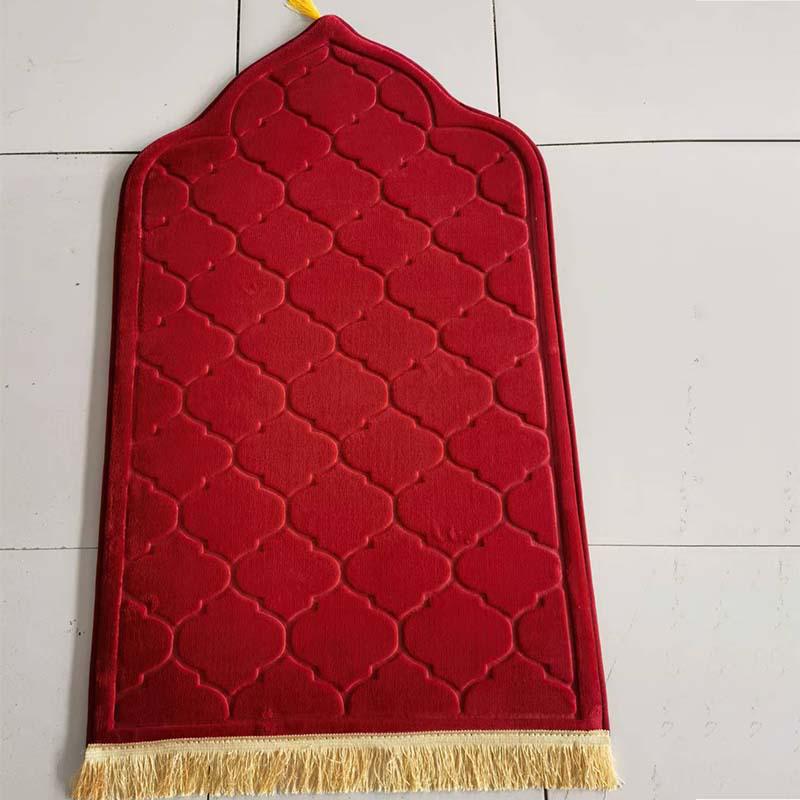 Cross-border Flannel Floor Mat: Irregular Shape, Thick Cushion, Living Room Prayer Carpet
