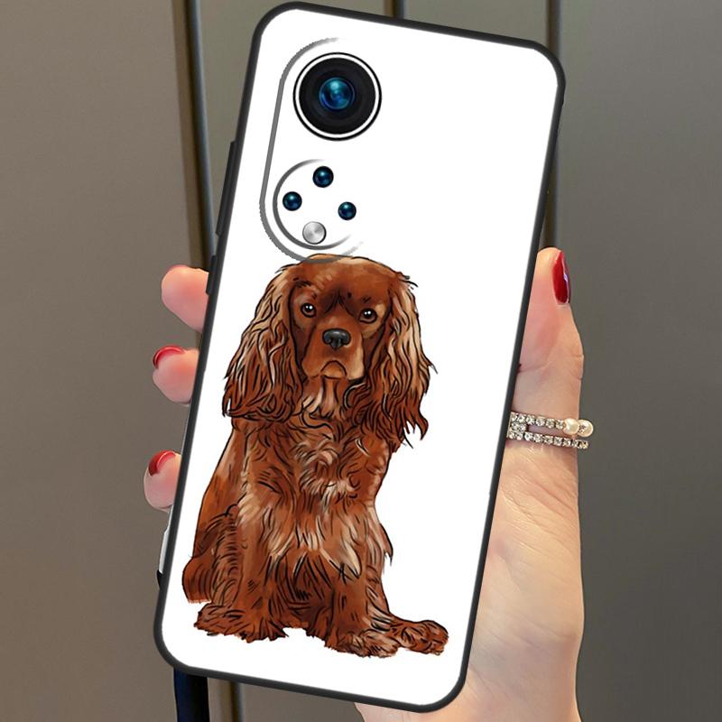 Coque Cavalier King Charles Spaniel pour Honor Magic 5 Lite, Magic 6 Pro, X8b, X9b, X6a, X7a, X8a, X9a, X6, X7, X8, X9, 50, 70, 90