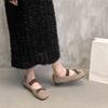 Fashion Women Trend Bow Flats Marie Janes Square Toe Shoes 2025 Winter New Lolita Ballet Casual Shoes Fashion Dress Zapatillas Mujer