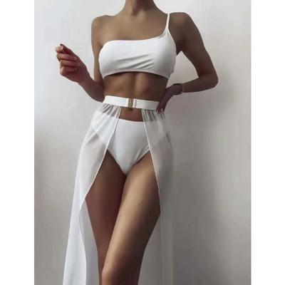 Fashion New Strap-up Sexy Halter Bikini Three-piece Bikini Halter Swimsuit Batch