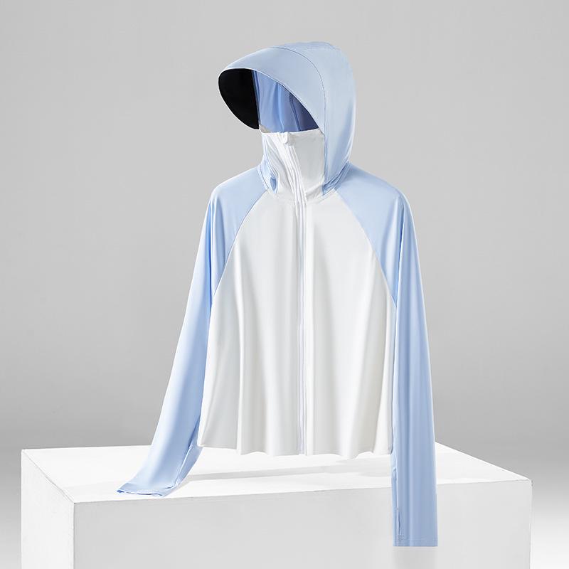 Ice Silk Anti-UV Sun Protection Shawl for Women - Black Brim