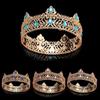 Hair Ornaments Baroque Crown Shiny Princess Tiara Elegant Rhinestone Crown  Man