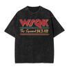WSQK The Squawk  FM Washed T Shirt Fashion Streetwear for Unisex Women  Hiphop Tee Comfortable Breathable Soft TShirts Cotton