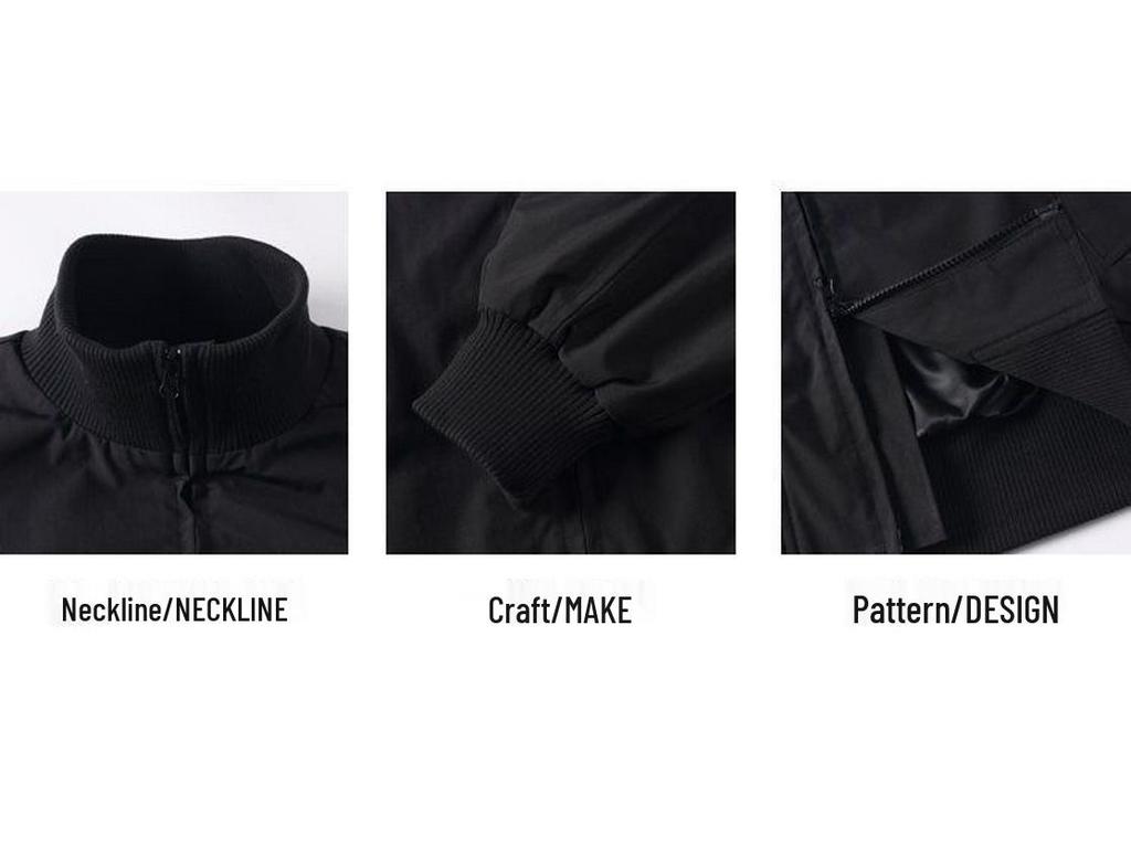 Men's Winter Retro Loose-Fit Bomber Jacket - Stand Collar, Padded, American Trendy Style