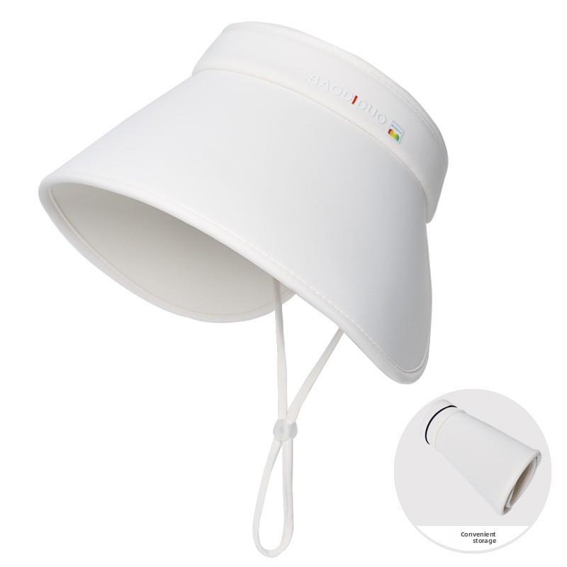 Summer Ultraviolet Protection Sun Hat With Wide Brim For Outdoor Travel And Sunshade