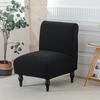 Washable Armless Chair Cover Single Seat Chair Dust Cover Durable Chair Slipcover  For Dining Room