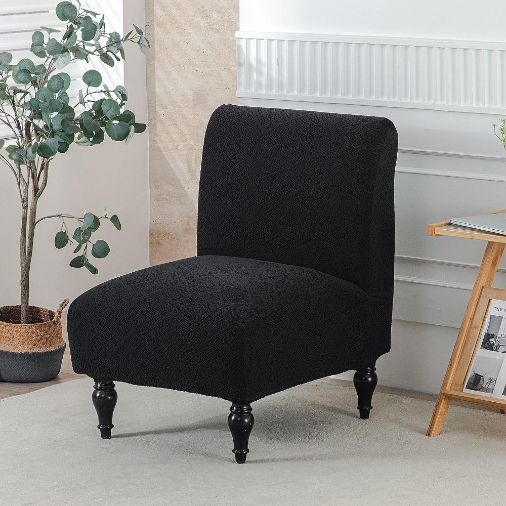 Washable Armless Chair Cover Single Seat Chair Dust Cover Durable Chair Slipcover  For Dining Room