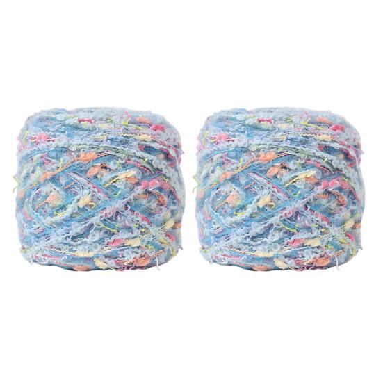 1/2Pcs 100G Hand Blended Yarn Ball DIY Handmade Knitting Crafts Bags Gloves Tassels