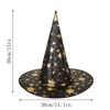 Halloween Hut Kinder Erwachsene Maskerade Verkleidung Magier Bronzierter Zauberer Pentagramm Hut Halloween Party Hexenhut Gastgeschenk 2025