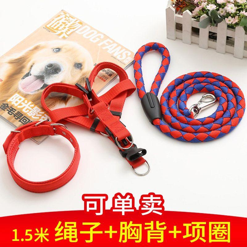 

Teddy/Golden Retriever Large Collar Dog Hand Holding Rope S about 2.50 kg-6.00 kg Collar two-piece set