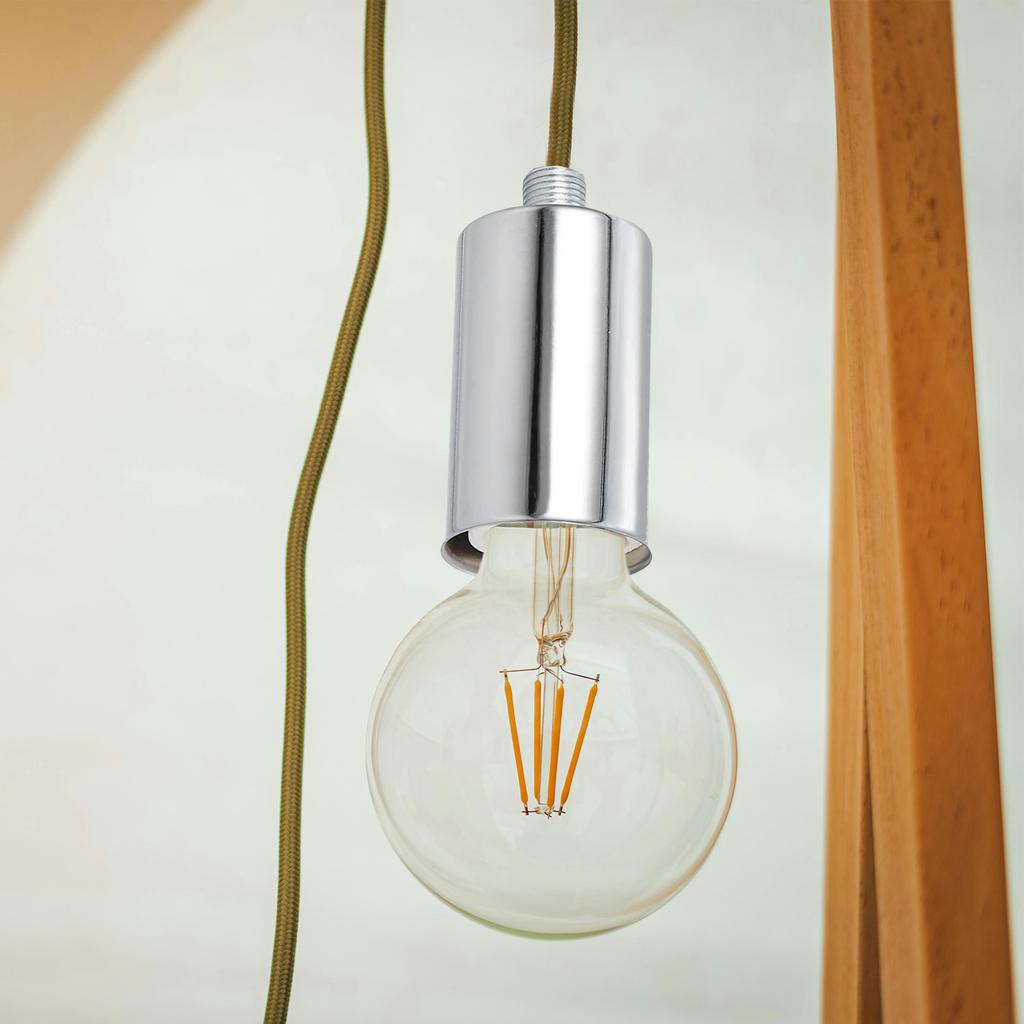 Table Lamp Base Ceramic Screw Socket With Cord Durable Rustproof Multi-Functional For Home Office Lighting Fixture Parts Lamp