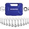 WORKPRO Combination Wrench Stubby Wrench Ratchet Wrench Ratchet Spanner 72 for Automotive and Includes Dedicated Storage Case Set, Set, Set, Set,