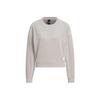 Women's Casual Crewneck Cropped Sweatshirt Light Gray