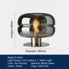 LED Table Lamp Bedroom Bedside Lamp Minimalist Art Decoration Designer Glass Desk Light