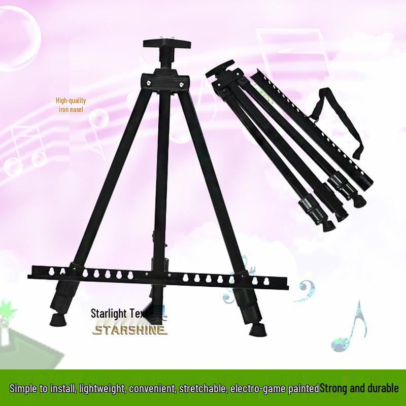

Black Aluminum Folding Easel for Fine Art Painting