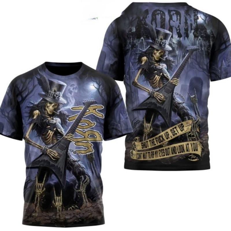 

Men s 3D Kirin Pattern T-Shirt - Bright Gold & Blue Dragon Print, 100% Polyester, Breathable & M