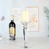 Crystal Glass Candle Holder Pillar Candle Stand Centerpieces Decorations For Wedding