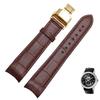 Curved End Men's Watchband for Citizen BL9002-37 05A BT0001-12E 01A  Watchstrap Genuine Leather with Butterfly Buckle 20 21 22mm