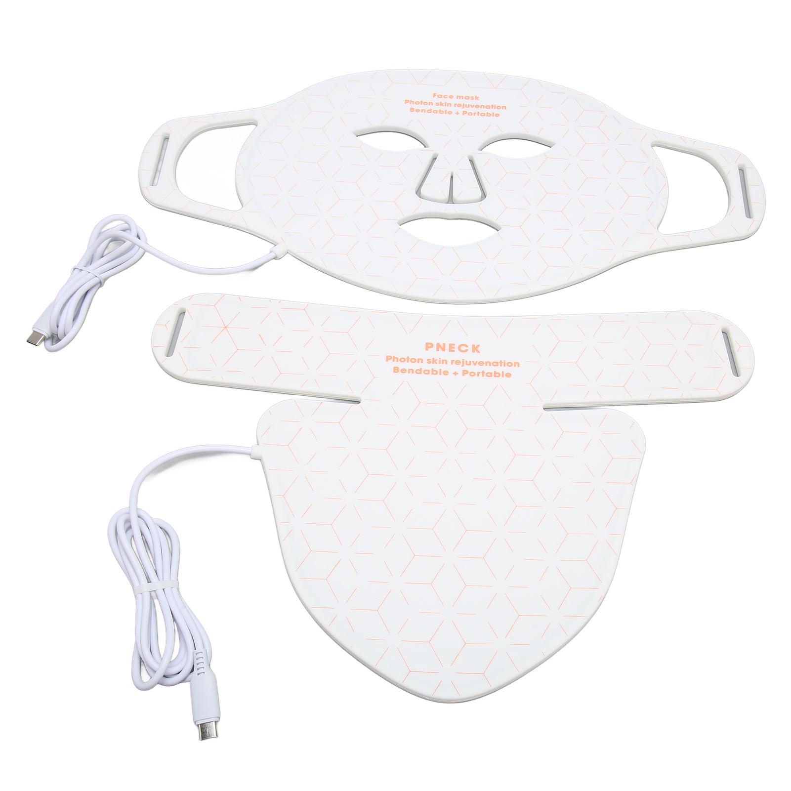 

Светодиодный светильник для ухода за лицом, 4 цвета, 3 передачи, силиконовый фотон для кожи, омоложение лица и шеи