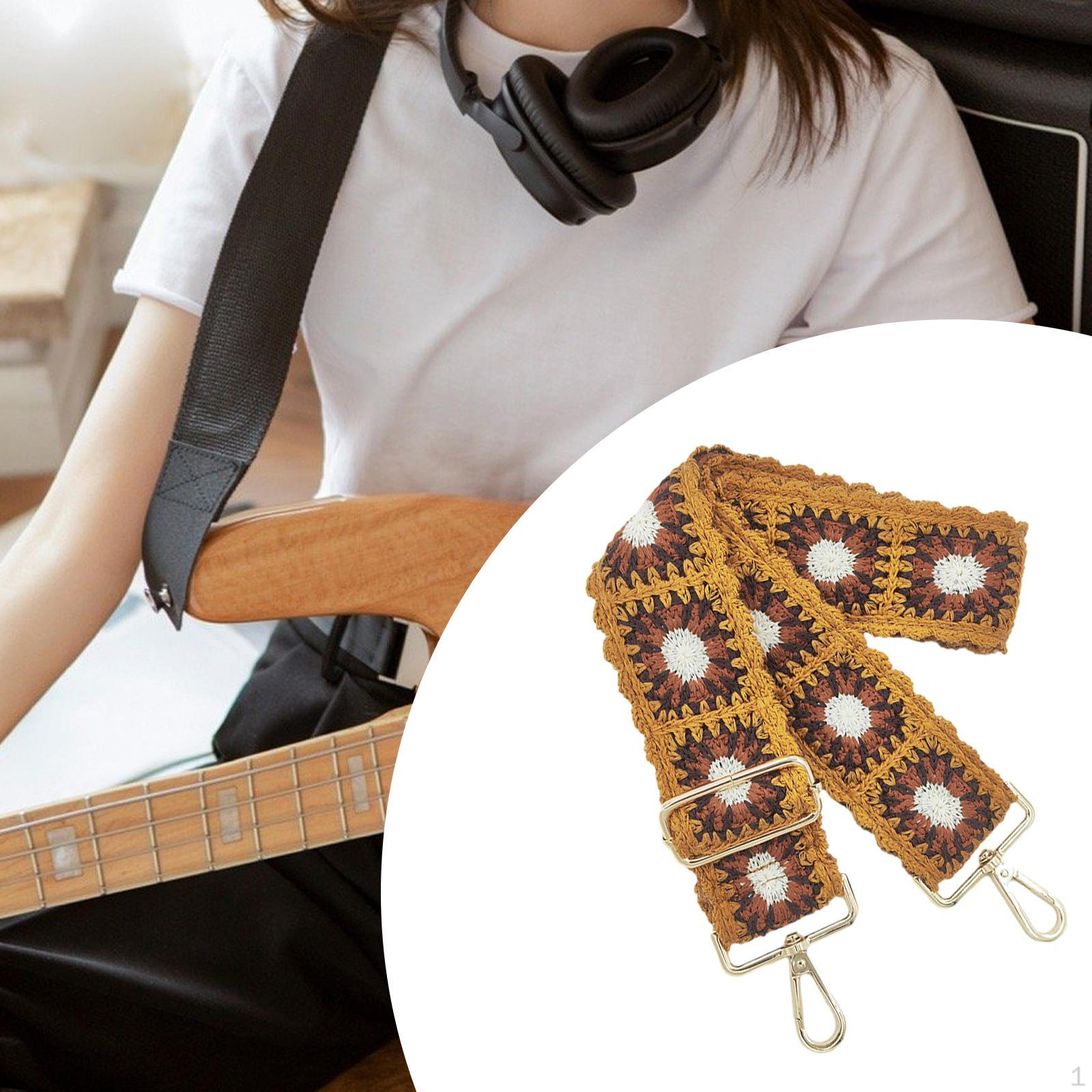 

53-дюймовый сменный гитарный ремень, портативный, универсальный, 2 регулировки ширины для баса