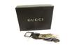 Authentic GG Beige Canvas Dark Brown Brown Leather Key Holder #b195 Open Box