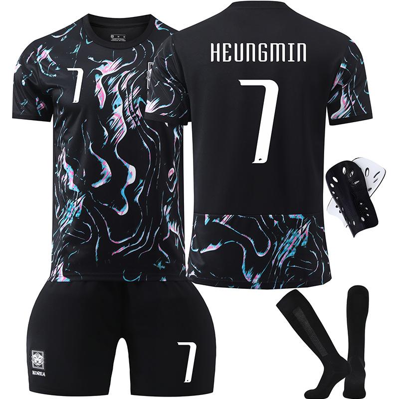 South Korea team away football uniform number Son Heung-min Lee Kang-in jersey children's adult set