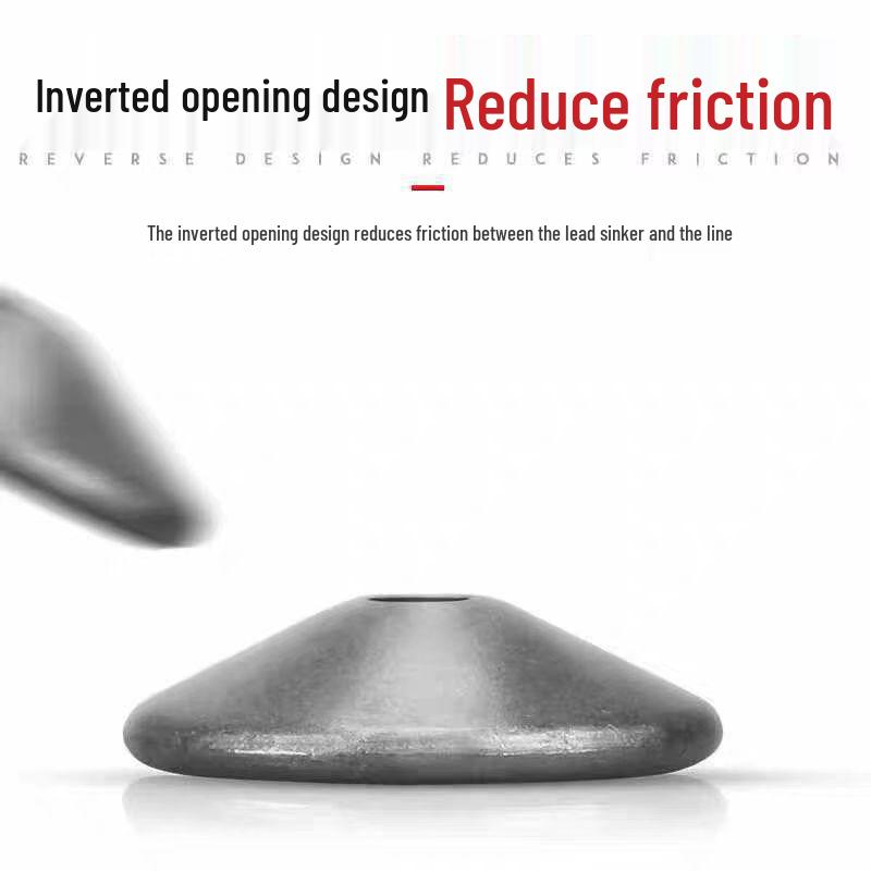 Hollow Bean Cake Lead Sinker with High-Quality Flip Hook and Hat-Shaped Design