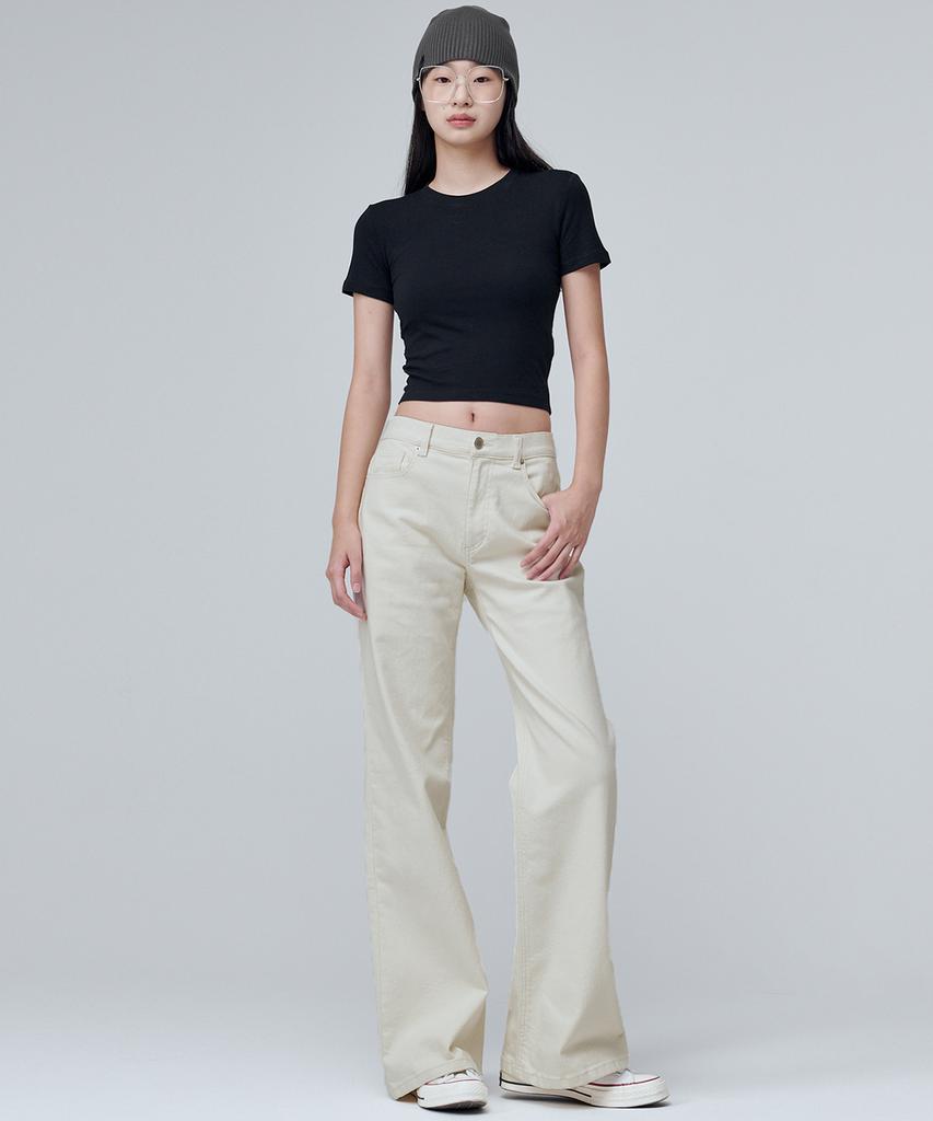 MALOUPE 9134 Regular Bootcut Denim (Cream)