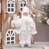 Santa Claus Standing Doll Hanging Decoration Plush Sled Skiing Santa Claus Christmas Tree Pendant Party Plush Decoration