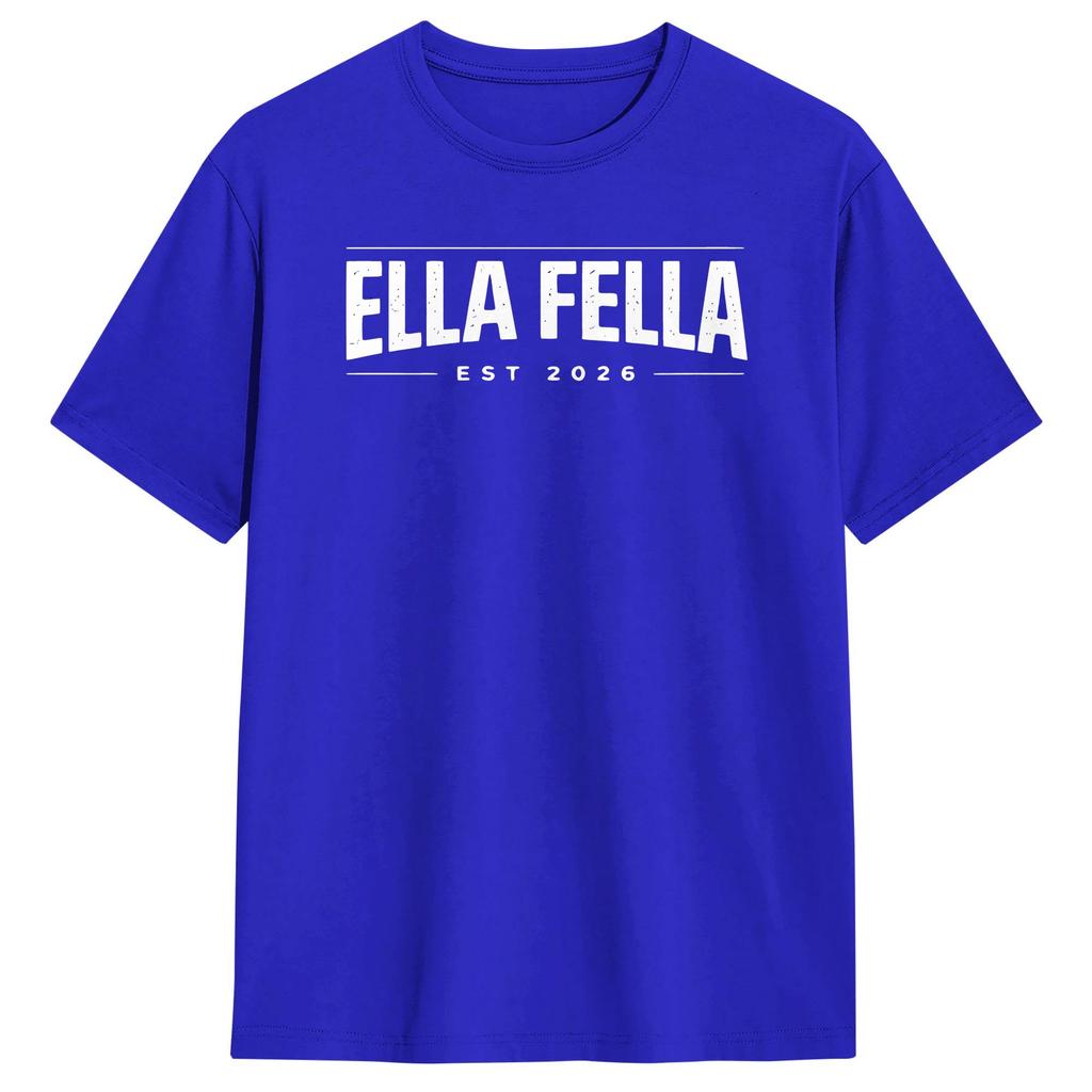 Streetwear T-Shirt Strand Ella Fellas Club Beliebte T-Shirts Baumwoll-T-Shirt für Paare YK Basic Kurzarm Oberteil T-Shirts