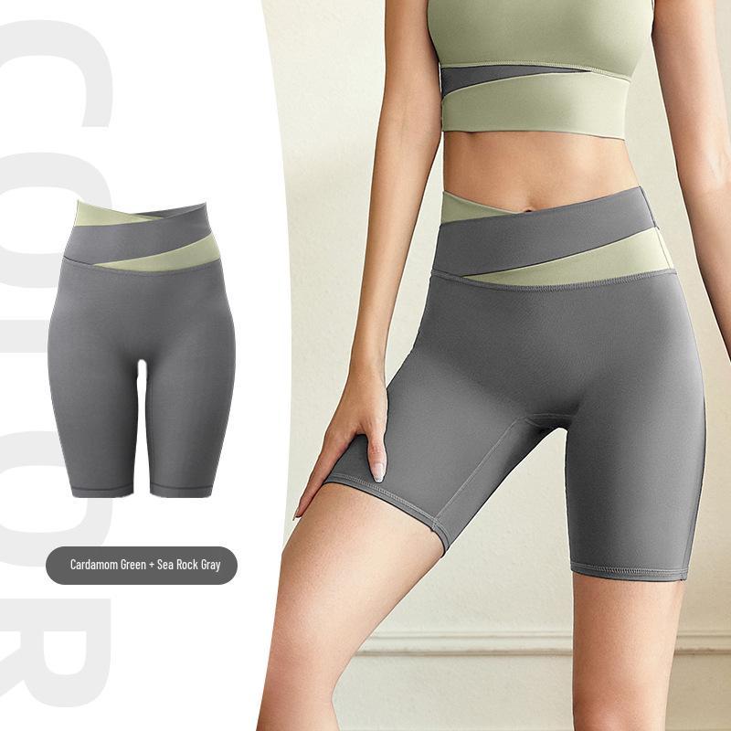 

Женские шорты для йоги Juyi Tang с высокой талией, контролем живота и эффектом «персика» 2X Large (XXL)