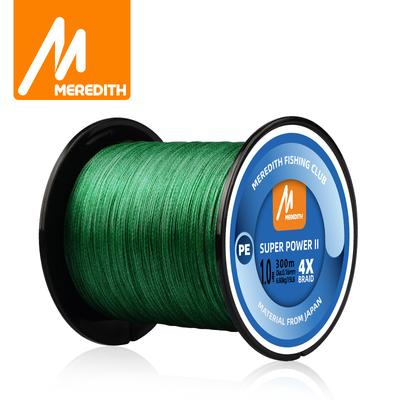 MEREDITH 4 Stränge Geflochtene PE Angelschnur 100M 300M 500M 15-80LB Multifilament Glatte Angelschnur Für Angeln Köder köder