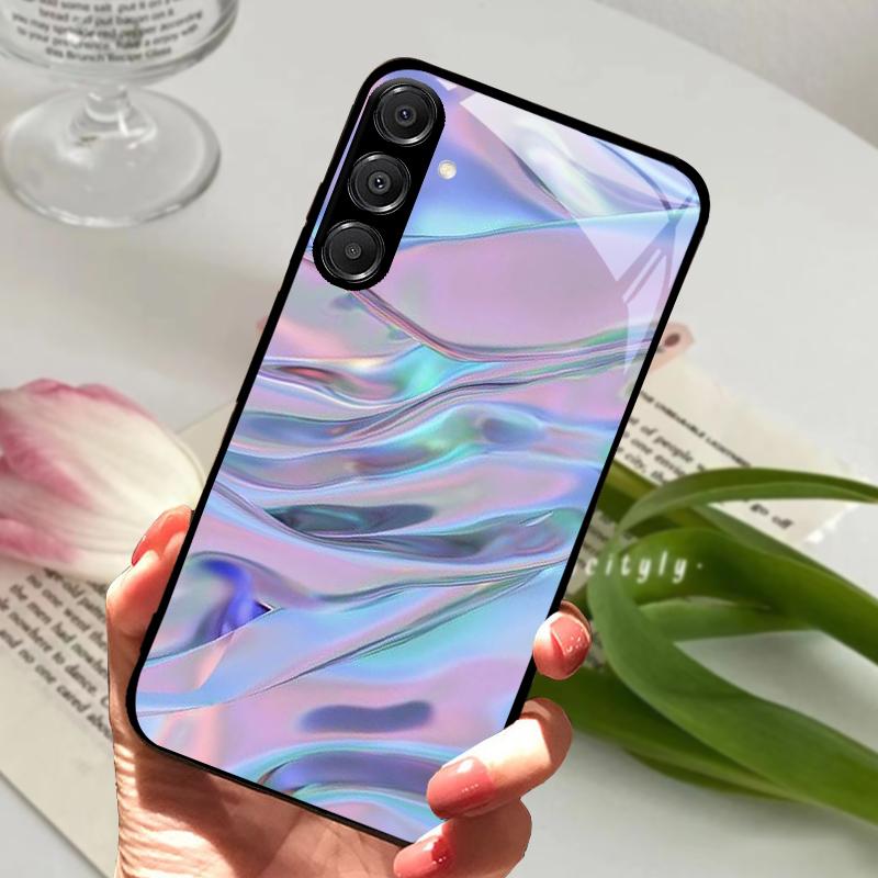 For Samsung A26 5G Case Hard PC Tempered Glass Phone Cover For Samsung Galaxy A36 A56 5G Fashion Animal Glass Protector Cases