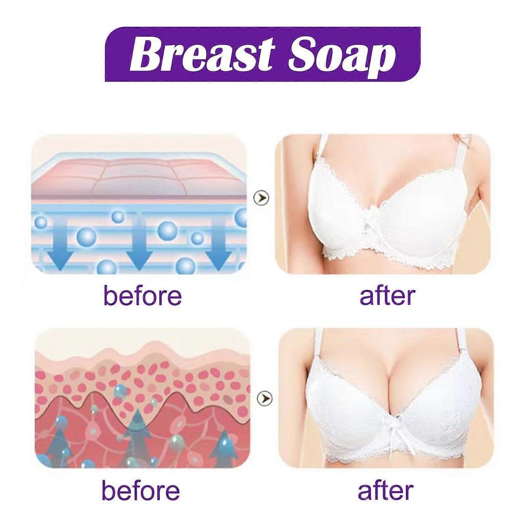 Limited time!!West Month Plumping Breast Soap - Deep Cleansing, Moisturizing, Firming Breast Skin, Enhances Fullness, Fights Sagging