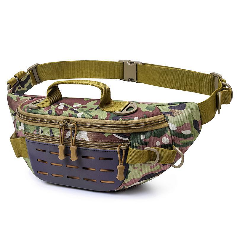 Men's Multifunctional Outdoor Waist Bag - Large Capacity for Running, Fishing, and More