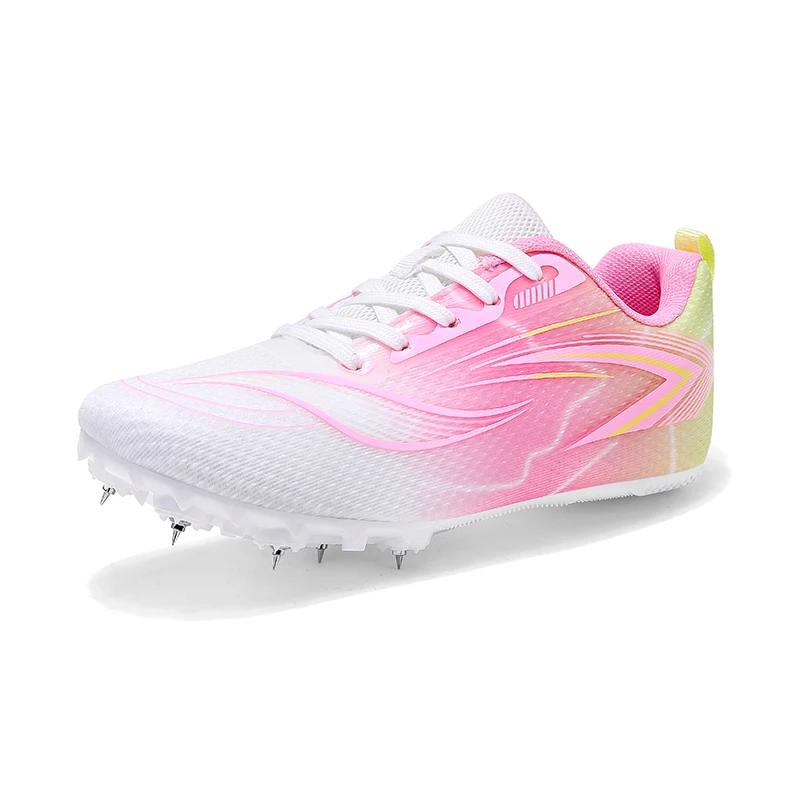 

Розовые 7 Шиповки для бега по шоссе Женские Профессиональные Гоночные Шиповки для трека Женские Скоростные Легкоатлетические Кроссовки zapatillas atletismo clavos 35