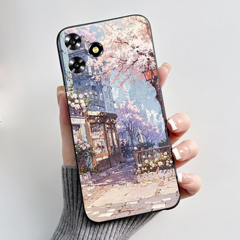 For ZTE Blade A73 4G Case Luxury Dragon Cute Cool Boys Girls Black Matte Soft Silicone Casing For ZTE Axon 50 Lite Bumper Cover