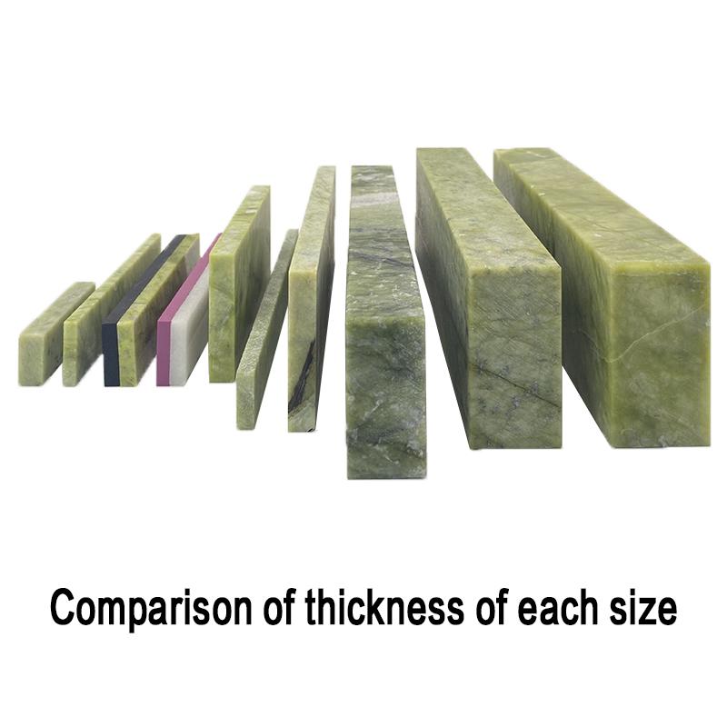 10000 Grit Knife Sharpener Natural Green Agate Sharpening Stone Whetstone Fine Grinding Polishing Shaved Bar Kitchen Honing Tool