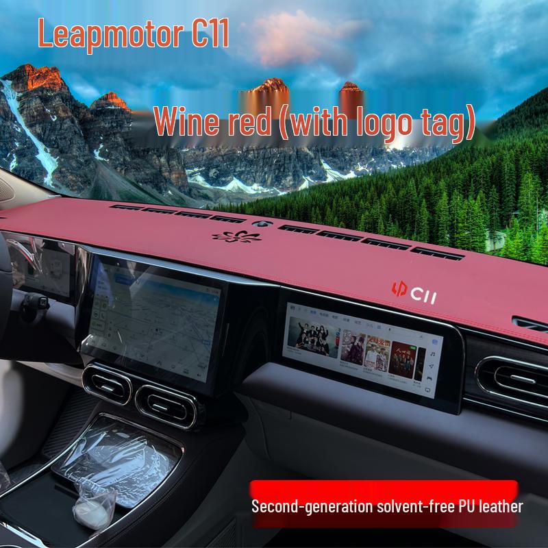 2023 Leapmotor C11 Gösterge Paneli ve Konsol Koruması için Süet Güneşlik Matı