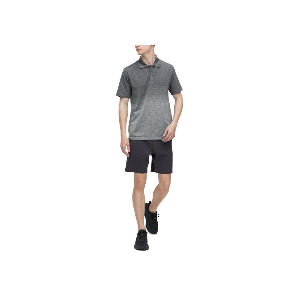 Uniqlo Moisture Wicking Short Sleeve Gradient Polo Shirt Men tops Gradient-Gray 456779-06